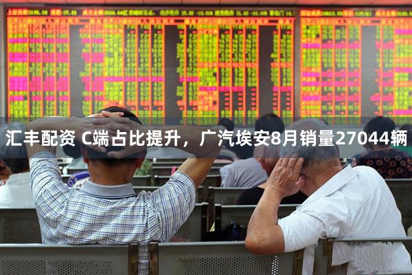 汇丰配资 C端占比提升，广汽埃安8月销量27044辆