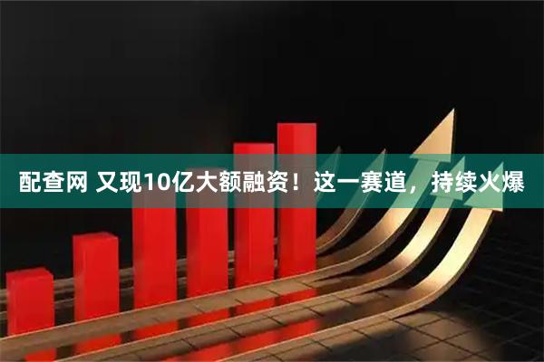配查网 又现10亿大额融资！这一赛道，持续火爆
